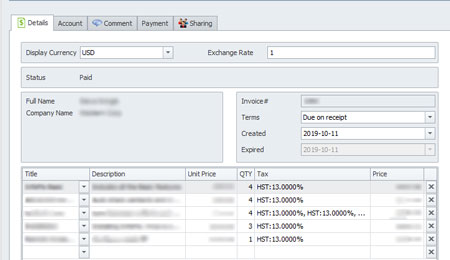 infoflocrm_invoice_details_screenshot